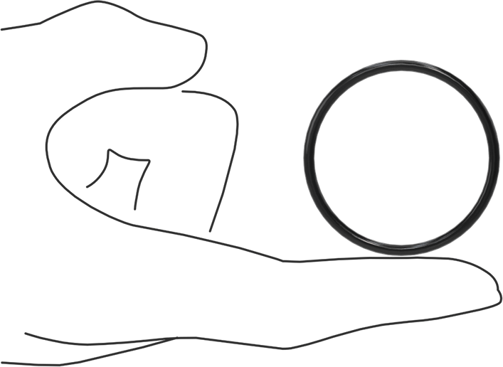 Kimyasala Dayanıklı Viton® Floroelastomer O-Ring, Süper Esnek, 3/32 Kesirli Genişlik, Dash No. 130