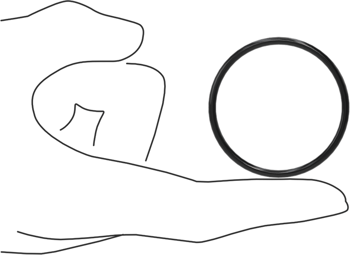 Kimyasala Dayanıklı Viton® Floroelastomer O-Ring, Süper Esnek, 3/32 Kesirli Genişlik, Dash No. 131