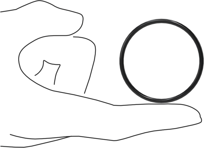 Kimyasala Dayanıklı Viton® Floroelastomer O-Ring, Süper Esnek, 3/32 Kesirli Genişlik, Dash No. 132