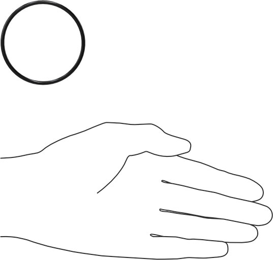 Kimyasala Dayanıklı Viton® Floroelastomer O-Ring, Süper Esnek, 3/32 Kesirli Genişlik, Dash No. 137