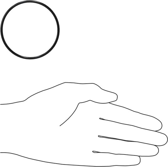 Kimyasala Dayanıklı Viton® Floroelastomer O-Ring, Süper Esnek, 3/32 Kesirli Genişlik, Dash No. 142