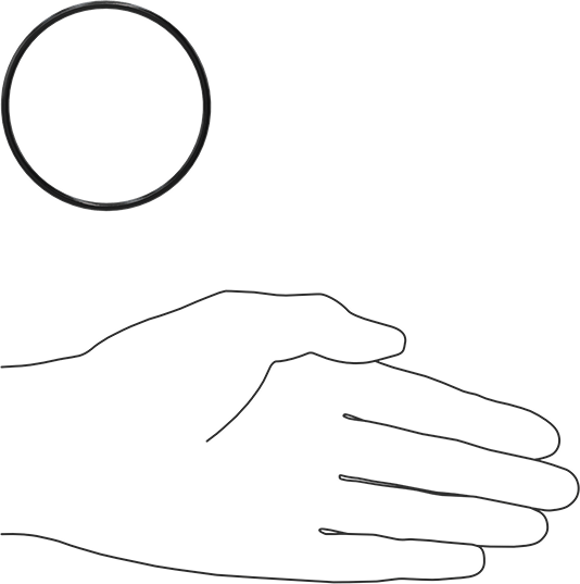 Kimyasala Dayanıklı Viton® Floroelastomer O-Ring, Süper Esnek, 3/32 Kesirli Genişlik, Dash No. 143