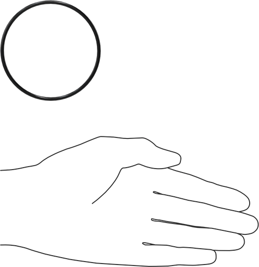 Kimyasala Dayanıklı Viton® Floroelastomer O-Ring, Süper Esnek, 3/32 Kesirli Genişlik, Dash No. 146