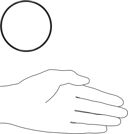 Kimyasala Dayanıklı Viton® Floroelastomer O-Ring, Süper Esnek, 3/32 Kesirli Genişlik, Dash No. 148