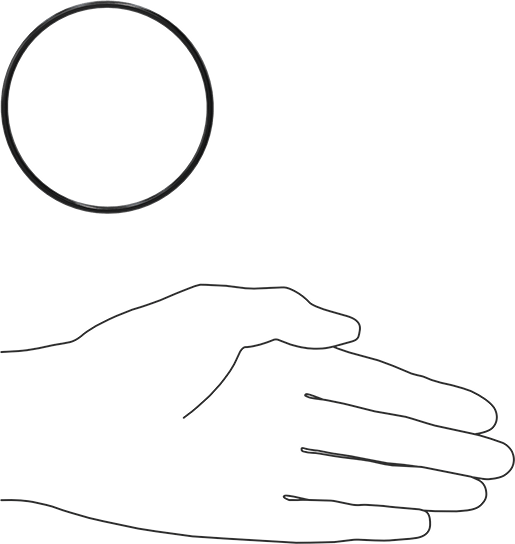 Kimyasala Dayanıklı Viton® Floroelastomer O-Ring, Süper Esnek, 3/32 Kesirli Genişlik, Dash No. 149