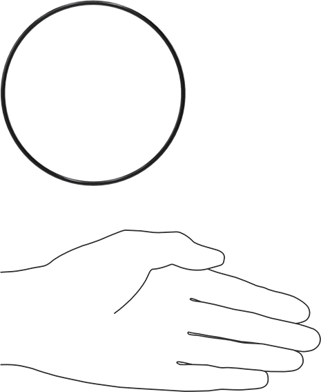 Kimyasala Dayanıklı Viton® Floroelastomer O-Ring, Süper Esnek, 3/32 Kesirli Genişlik, Dash No. 155