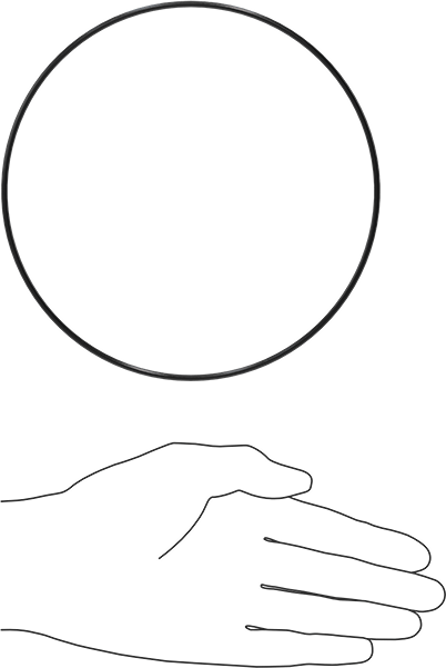 Kimyasala Dayanıklı Viton® Floroelastomer O-Ring, Süper Esnek, 3/32 Kesirli Genişlik, Dash No. 163