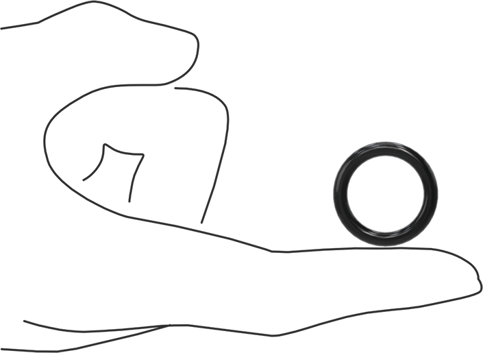 Kimyasala Dayanıklı Viton® Floroelastomer O-Ring, Süper Esnek, 1/8 Kesirli Genişlik, Dash No. 210