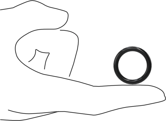 Kimyasala Dayanıklı Viton® Floroelastomer O-Ring, Süper Esnek, 1/8 Kesirli Genişlik, Dash No. 211