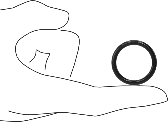 Kimyasala Dayanıklı Viton® Floroelastomer O-Ring, Süper Esnek, 1/8 Kesirli Genişlik, Dash No. 214