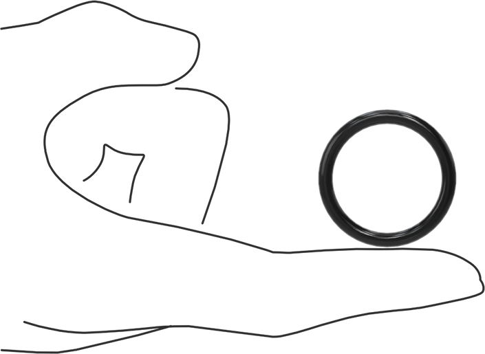 Kimyasala Dayanıklı Viton® Floroelastomer O-Ring, Süper Esnek, 1/8 Kesirli Genişlik, Dash No. 215