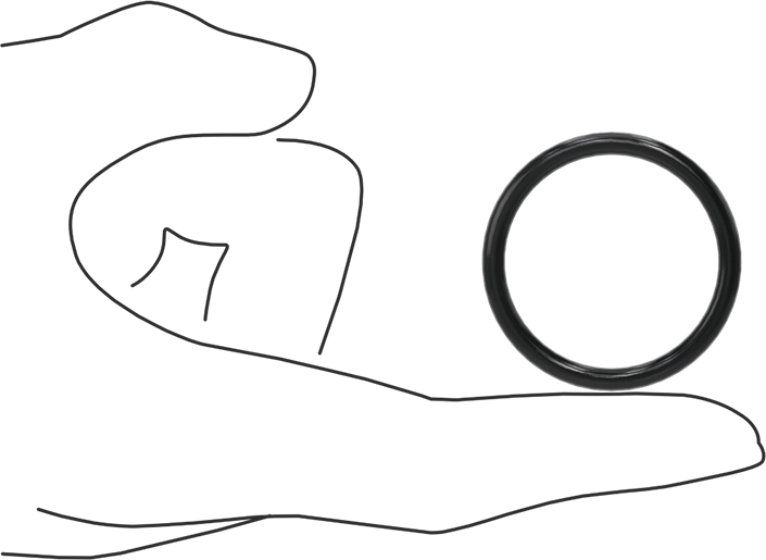 Kimyasala Dayanıklı Viton® Floroelastomer O-Ring, Süper Esnek, 1/8 Kesirli Genişlik, Dash No. 219