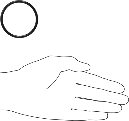 Kimyasala Dayanıklı Viton® Floroelastomer O-Ring, Süper Esnek, 1/8 Kesirli Genişlik, Dash No. 225