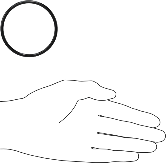 Kimyasala Dayanıklı Viton® Floroelastomer O-Ring, Süper Esnek, 1/8 Kesirli Genişlik, Dash No. 228