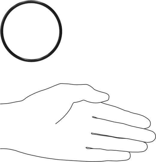 Kimyasala Dayanıklı Viton® Floroelastomer O-Ring, Süper Esnek, 1/8 Kesirli Genişlik, Dash No. 231