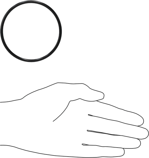 Kimyasala Dayanıklı Viton® Floroelastomer O-Ring, Süper Esnek, 1/8 Kesirli Genişlik, Dash No. 232