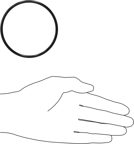 Kimyasala Dayanıklı Viton® Floroelastomer O-Ring, Süper Esnek, 1/8 Kesirli Genişlik, Dash No. 233