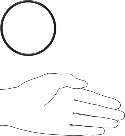 Kimyasala Dayanıklı Viton® Floroelastomer O-Ring, Süper Esnek, 1/8 Kesirli Genişlik, Dash No. 234