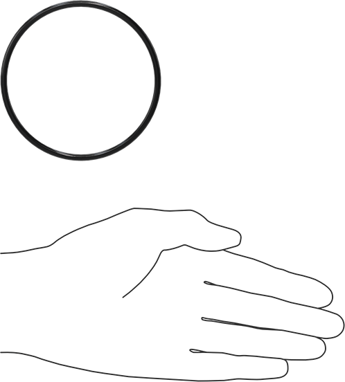 Kimyasala Dayanıklı Viton® Floroelastomer O-Ring, Süper Esnek, 1/8 Kesirli Genişlik, Dash No. 235