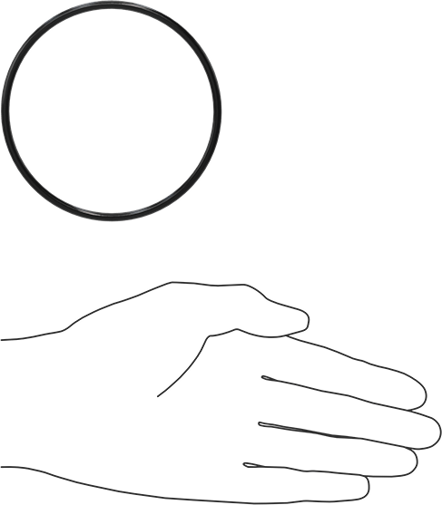 Kimyasala Dayanıklı Viton® Floroelastomer O-Ring, Süper Esnek, 1/8 Kesirli Genişlik, Dash No. 237