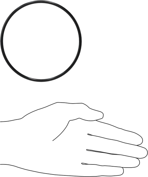 Kimyasala Dayanıklı Viton® Floroelastomer O-Ring, Süper Esnek, 1/8 Kesirli Genişlik, Dash No. 240