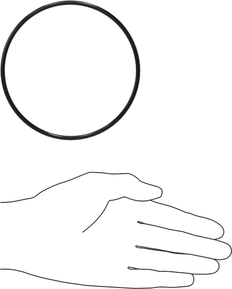 Kimyasala Dayanıklı Viton® Floroelastomer O-Ring, Süper Esnek, 1/8 Kesirli Genişlik, Dash No. 243