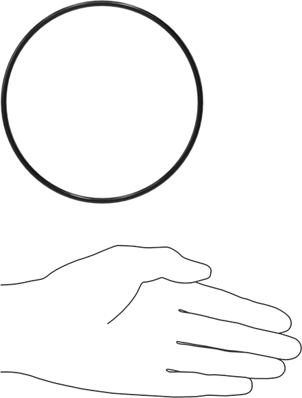 Kimyasala Dayanıklı Viton® Floroelastomer O-Ring, Süper Esnek, 1/8 Kesirli Genişlik, Dash No. 247