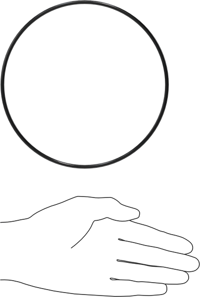 Kimyasala Dayanıklı Viton® Floroelastomer O-Ring, Süper Esnek, 1/8 Kesirli Genişlik, Dash No. 257