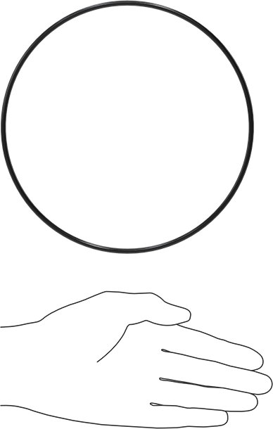 Kimyasala Dayanıklı Viton® Floroelastomer O-Ring, Süper Esnek, 1/8 Kesirli Genişlik, Dash No. 260