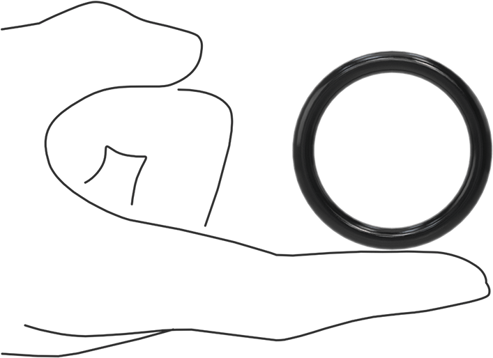 Kimyasala Dayanıklı Viton® Floroelastomer O-Ring, Süper Esnek, 3/16 Kesirli Genişlik, Dash No. 325