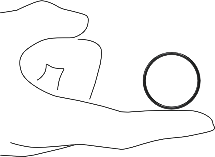 Kimyasala Dayanıklı Viton® Floroelastomer O-Ring, Süper Esnek, 1/16 Kesirli Genişlik, Dash No. 024