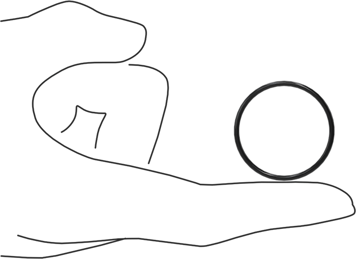 Kimyasala Dayanıklı Viton® Floroelastomer O-Ring, Süper Esnek, 1/16 Kesirli Genişlik, Dash No. 025