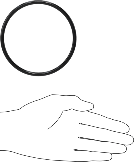 Kimyasala Dayanıklı Viton® Floroelastomer O-Ring, Süper Esnek, 3/16 Kesirli Genişlik, Dash No. 343