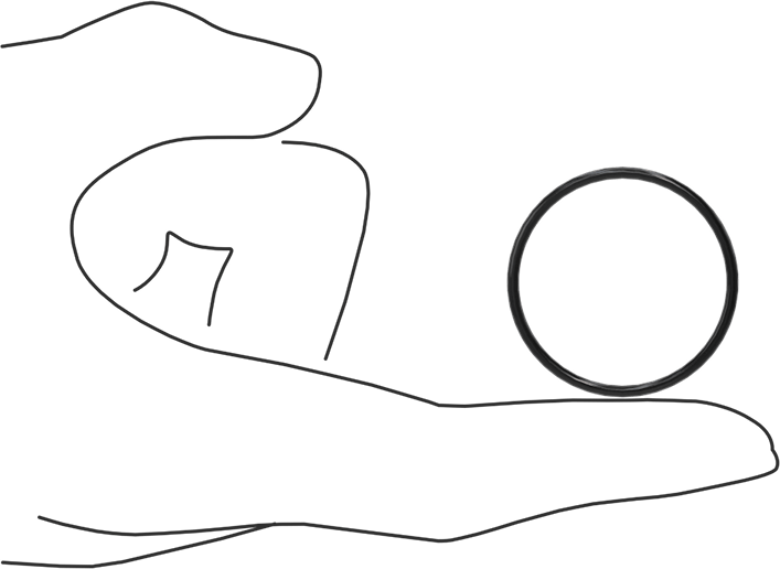 Kimyasala Dayanıklı Viton® Floroelastomer O-Ring, Süper Esnek, 1/16 Kesirli Genişlik, Dash No. 026