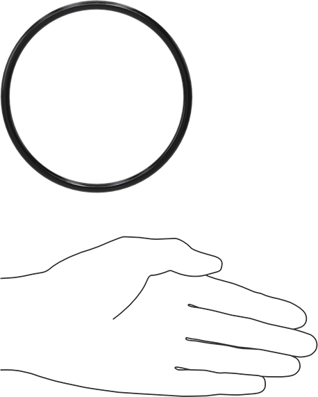 Kimyasala Dayanıklı Viton® Floroelastomer O-Ring, Süper Esnek, 3/16 Kesirli Genişlik, Dash No. 345