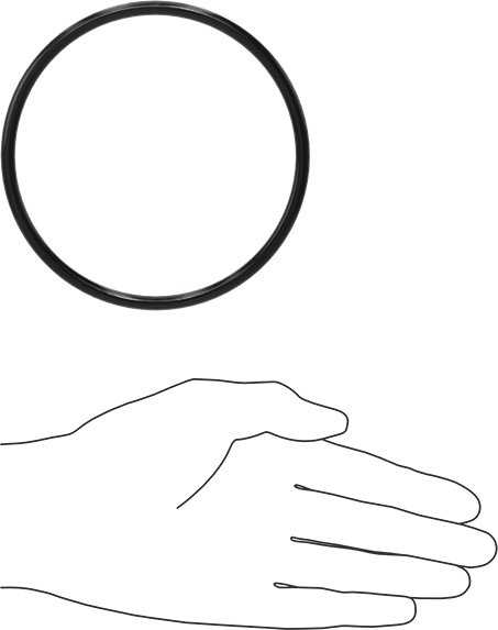 Kimyasala Dayanıklı Viton® Floroelastomer O-Ring, Süper Esnek, 3/16 Kesirli Genişlik, Dash No. 346