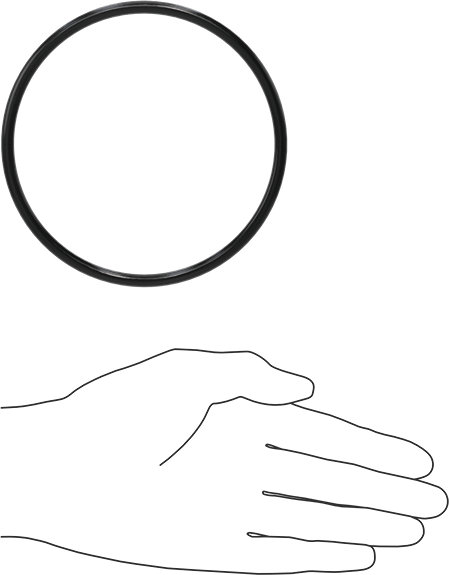 Kimyasala Dayanıklı Viton® Floroelastomer O-Ring, Süper Esnek, 3/16 Kesirli Genişlik, Dash No. 347