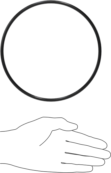 Kimyasala Dayanıklı Viton® Floroelastomer O-Ring, Süper Esnek, 3/16 Kesirli Genişlik, Dash No. 362