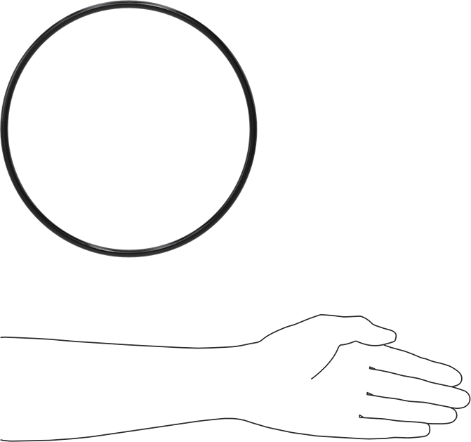 Kimyasala Dayanıklı Viton® Floroelastomer O-Ring, Süper Esnek, 1/4 Kesirli Genişlik, Dash No. 446