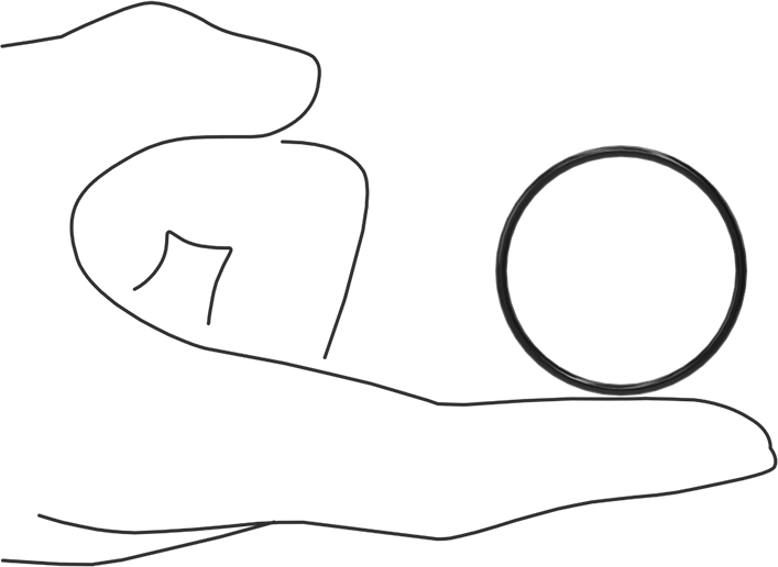 Kimyasala Dayanıklı Viton® Floroelastomer O-Ring, Süper Esnek, 1/16 Kesirli Genişlik, Dash No. 028