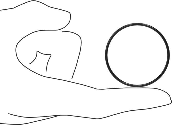 Kimyasala Dayanıklı Viton® Floroelastomer O-Ring, Süper Esnek, 1/16 Kesirli Genişlik, Dash No. 030