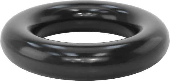 Kimyasala Dayanıklı Viton® Floroelastomer O-Ring, Süper Esnek, 3/32 Kesirli Genişlik, Dash No. 109