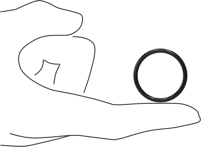 Kimyasala Dayanıklı Viton® Floroelastomer O-Ring, Süper Esnek, 3/32 Kesirli Genişlik, Dash No. 121