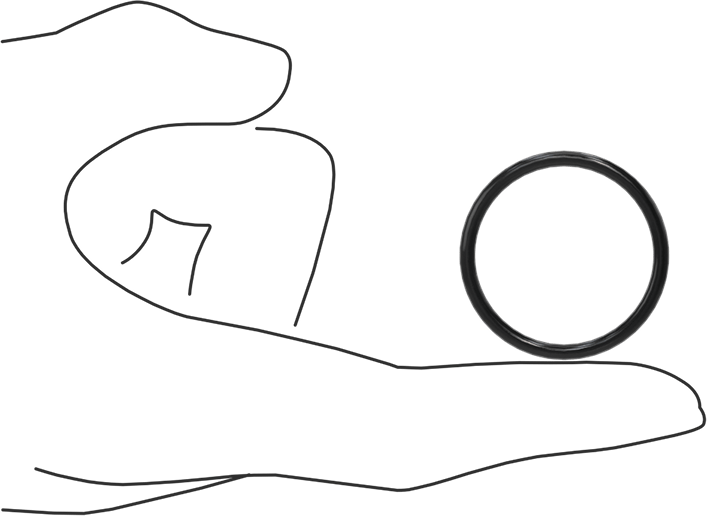 Kimyasala Dayanıklı Viton® Floroelastomer O-Ring, Süper Esnek, 3/32 Kesirli Genişlik, Dash No. 123