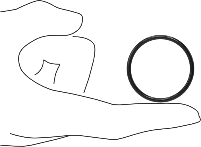 Kimyasala Dayanıklı Viton® Floroelastomer O-Ring, Süper Esnek, 3/32 Kesirli Genişlik, Dash No. 126