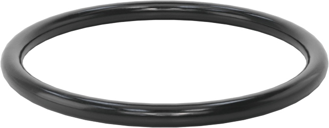 Kimyasala Dayanıklı Viton® Floroelastomer O-Ring, Süper Esnek, 3/32 Kesirli Genişlik, Dash No. 126