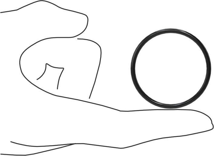 Kimyasala Dayanıklı Viton® Floroelastomer O-Ring, Süper Esnek, 3/32 Kesirli Genişlik, Dash No. 129