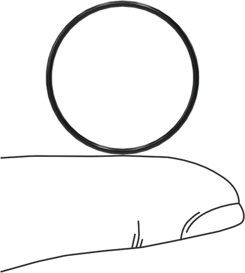 Yağa Dayanıklı Buna-N O-Ring, 1 mm Genişlik, 22.5 mm İç Çap