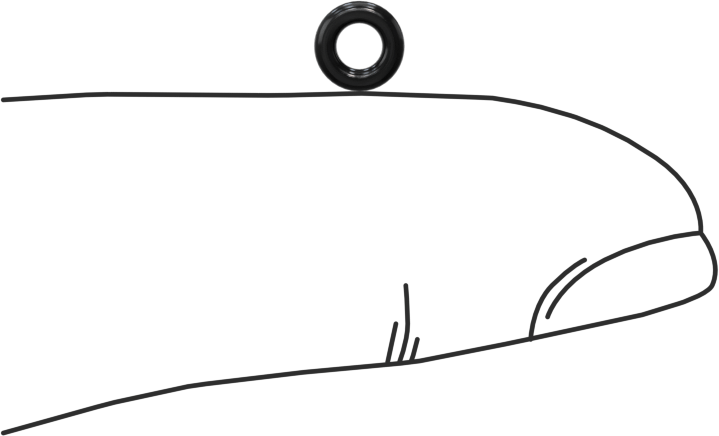 Yağa Dayanıklı Buna-N O-Ring, 1.2 mm Genişlik, 2.5 mm İç Çap