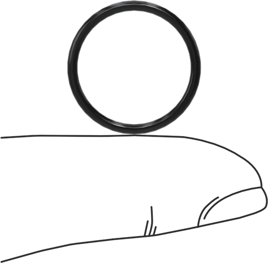 Yağa Dayanıklı Buna-N O-Ring, 1.5 mm Genişlik, 16.5 mm İç Çap